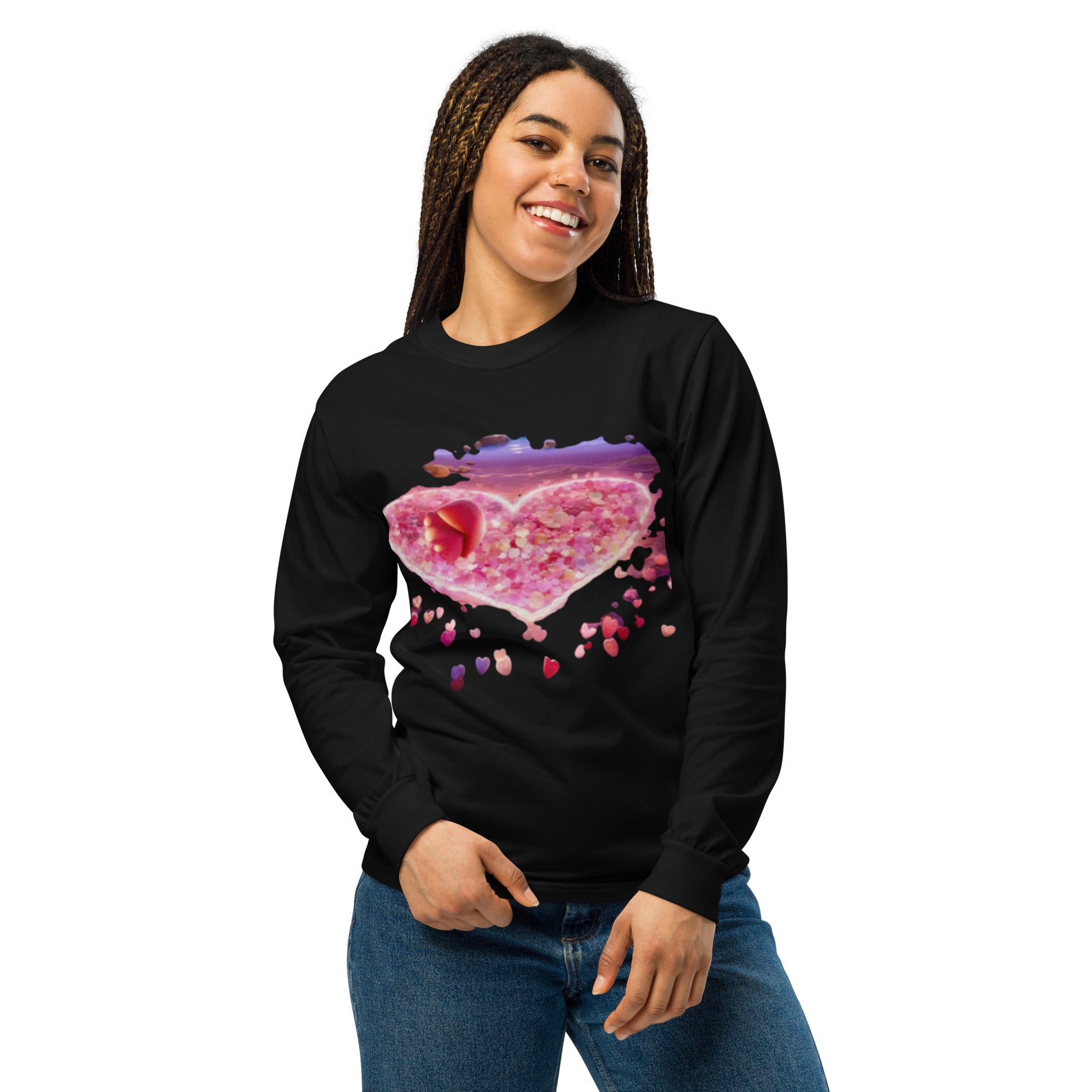 WOMEN  Garment-dyed long-sleeve shirt